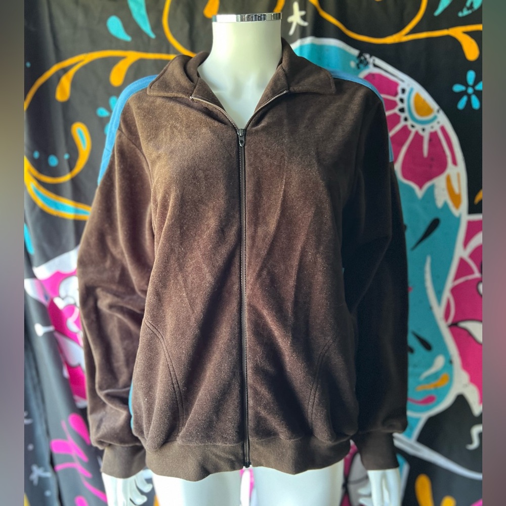 🍒💣 Vintage 80’s wrangler athletic fleece style jacket - Picture 3 of 9